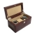 Шкатулка LC Designs для хранения 3-х часов и аксессуаров арт. 71212, коричневая