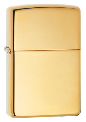 Зажигалка ZIPPO Classic 254B с покрытием High Polish Brass, латунь/сталь, золотистая, 38x13x57 мм