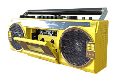 Ретро-магнитофон  EL-149BT "Ghettoblaster", желтый