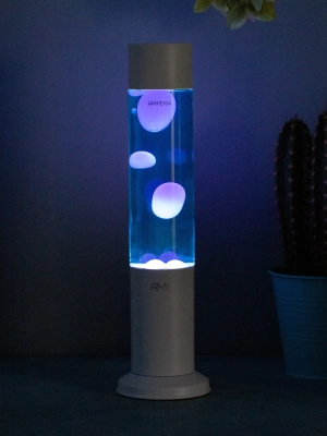 Лава лампа Amperia Tube Фиолетовая/Синяя (39 см) White
