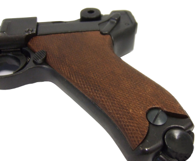 Макет. Пистолет Luger Parabellum P08 ("Люгер P08 Парабеллум"), артиллерийский (Германия, 1917 г.), накладки на рукояти из дерева