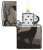 Зажигалка ZIPPO Classic с покрытием Black Ice®, латунь/сталь, чёрная, глянцевая, 38x13x57 мм