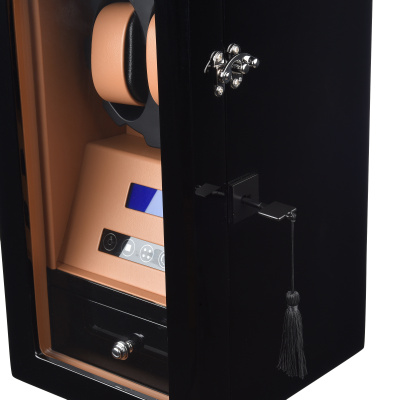 Шкатулка LuxeWood для подзавода 2-х часов арт.LW201X-1BR, черная