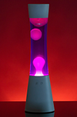 Лава лампа Amperia Grace Белая/Фиолетовая (39 см)