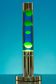 Лава лампа Amperia Slim Chrome Желтая/Синяя (39 см)
