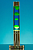 Лава лампа Amperia Slim Chrome Желтая/Синяя (39 см)