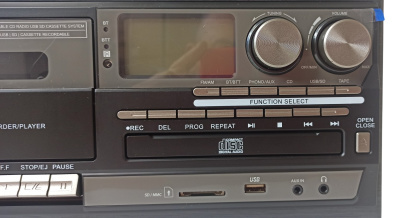 Виниловый проигрыватель LoopTone ДИСКО, Bt / CD / кассета / FM / АМ / USB, TR-18CD-BB