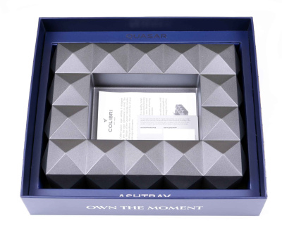 Пепельница Colibri Quasar на 8 сигар, Оружейная сталь, AT100T3