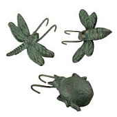 Набор Фигурок декор. 3 шт. (Пчела/Стрекоза/Божья Коровка)