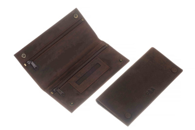 Кисет P&A для самокруток и 2 смесей, натуральная буйволиная кожа Кисет P&A для самокруток и 2 смесей, натуральная буйволиная кожа