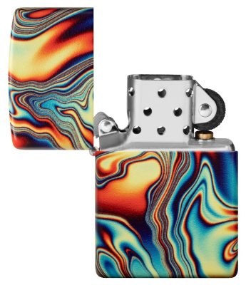 Зажигалка ZIPPO Swirl с покрытием Glow In The Dark Green, латунь/сталь, разноцветная, 38x13x57 мм Зажигалка ZIPPO Swirl с покрытием Glow In The Dark Green, латунь/сталь, разноцветная, 38x13x57 мм
