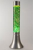 Лава-лампа CY 39см Silver Зелёная/Блёстки (Глиттер)