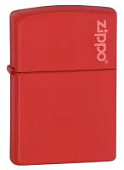 Зажигалка ZIPPO Classic с покрытием Red Matte, латунь/сталь, красная, матовая, 38x13x57 мм