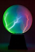 Плазменный шар Rainbow 20 см (Audio)