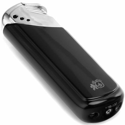Зажигалка Colibri Black Lacquer & Polished Silver