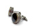 Запонки Cufflinks Inc. Круглые шайба с агатом, черный металлик, CF65