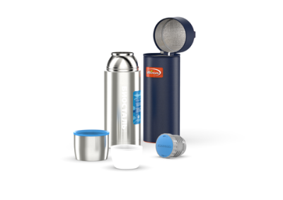 Термос Biostal Авто (0,75 литра) с термочехлом, стальной Термос Biostal Авто (0,75 литра) с термочехлом, стальной