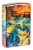 Зажигалка ZIPPO Classic с покрытием 540 Tumbled Brass, латунь/сталь, разноцветная, 38x13x57 мм