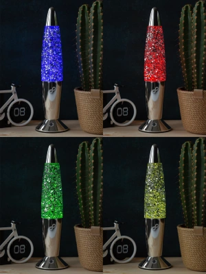 Лава лампа Amperia Rocket Smart Сияние (34 см) Chrome Лава лампа Amperia Rocket Smart Сияние (34 см) Chrome