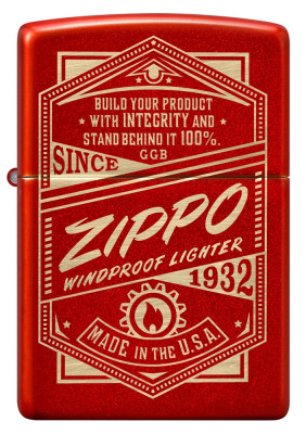 Зажигалка ZIPPO Classic с покрытием Metallic Red, латунь/сталь, красная, 38x13x57 мм Зажигалка ZIPPO Classic с покрытием Metallic Red, латунь/сталь, красная, 38x13x57 мм