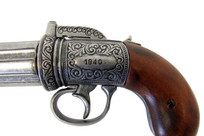 Макет. Револьвер "Pepper-box" ("Пепербокс") 6-ти ствольный (Англия, 1840 г.)