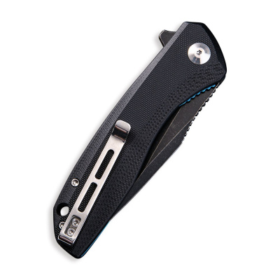 Складной нож CIVIVI Baklash 9Cr18MoV Steel Black Stonewashed Handle G10 Black