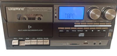 Виниловый проигрыватель LoopTone ДИСКО, Bt / CD / кассета / FM / АМ / USB, TR-18CD-BB