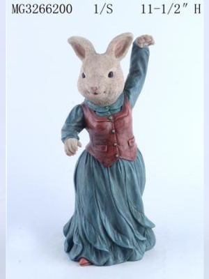 Фигурка интерьерная Зайчиха танцующая Фигурка интерьерная Зайчиха танцующая