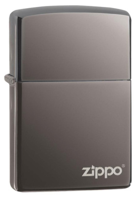 Зажигалка ZIPPO Classic 150ZL с покрытием Black Ice®, латунь/сталь, чёрная, глянцевая, 38x13x57 мм