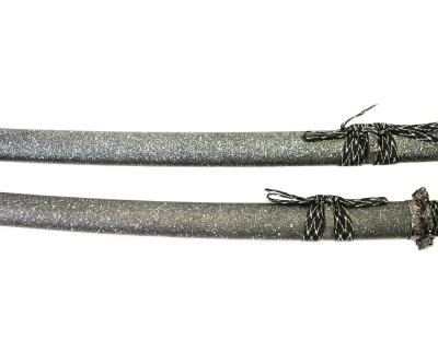 Набор самурайских мечей, 2 шт. Ножны серый мрамор