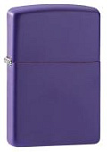 Зажигалка ZIPPO Classic с покрытием Purple Matte, латунь/сталь, фиолетовая, матовая, 38x13x57 мм