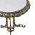 Круглый столик с мраморной столешницей (малый), золото
