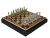 Шахматный набор "Дискобол" (45х45 см), доска красная