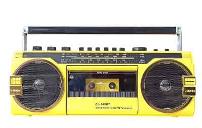 Ретро-магнитофон  EL-149BT "Ghettoblaster", желтый