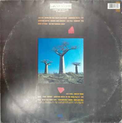 Виниловая пластинка Пинк Флойд, Pink Floyd; Delicate Sound Of Thunder (2 пластинки), бу