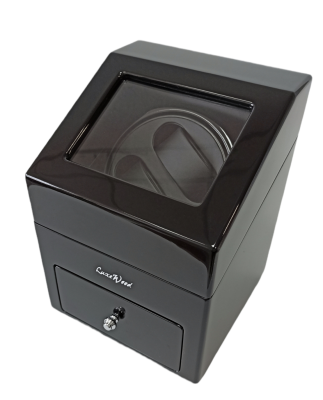 Шкатулка Luxewood для подзавода и хранения 2-х часов арт.LW621-11, черная