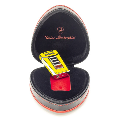 Турбо зажигалка TONINO LAMBORGHINI AERO Interwoven Torch Flame (MFH-325) YELLOW