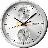 Настенные часы Seiko, QXA525SN, с термометром и гигрометром