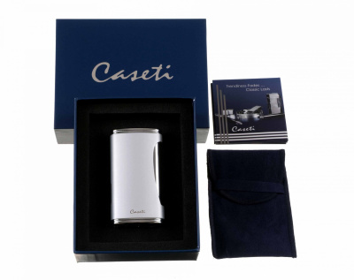 Зажигалка Caseti сигарная турбо, серебристая, CA567-3
