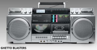 Музыкальный центр Muse Boombox, FM-радио, CD / MP3, магнитофон, USB / micro-SD, Bt