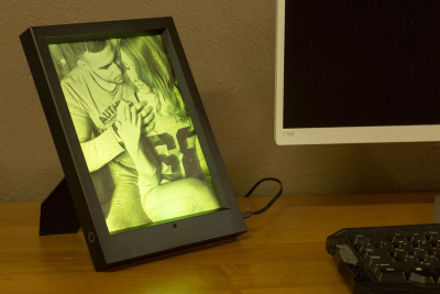 3D ночник Фото-светильник в фоторамке с пультом ДУ 