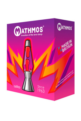 Лава-лампа Mathmos Astro Желтая/Прозрачная Matt Black