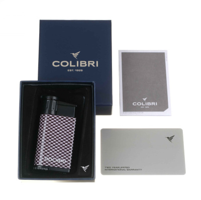 Зажигалка сигарная Colibri Evo, серебристый карбон Зажигалка сигарная Colibri Evo, серебристый карбон