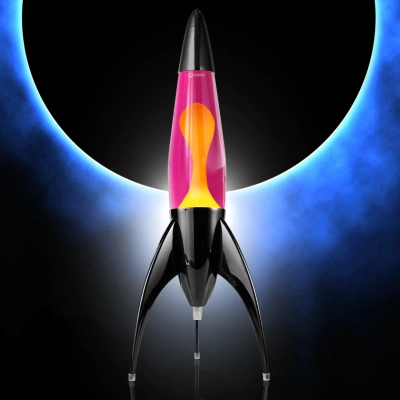 Лава-лампа Mathmos Telstar Желтая/Розовая Black Лава-лампа Mathmos Telstar Желтая/Розовая Black