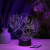 3D ночник Пара на качели (Дерево)