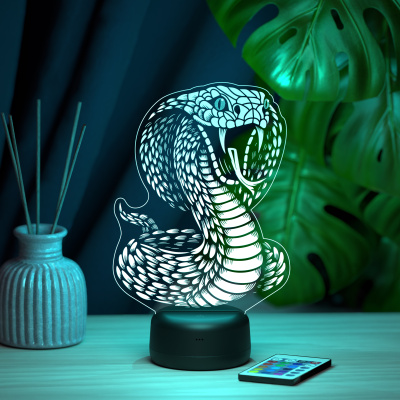 3D ночник Кобра №2
