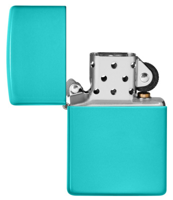 Зажигалка ZIPPO Classic 49454 с покрытием Flat Turquoise, латунь/сталь, бирюзовая, глянцевая, 38x13x57 мм Зажигалка ZIPPO Classic 49454 с покрытием Flat Turquoise, латунь/сталь, бирюзовая, глянцевая, 38x13x57 мм