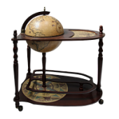 Глобус-бар напольный со столиком d 33 (современная карта мира на английском языке)