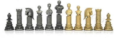 Шахматы  "Цезарь и Клеопатра", черные, Italfama