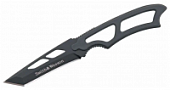Нож Smith&Wesson Exquisite, с фиксированным лезвием, черный, SW-990-TA со свистком